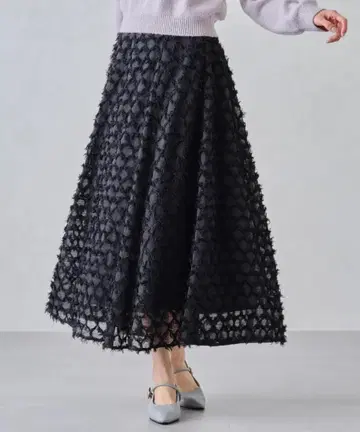 [ 새상품 ] Misch Masch 다이아 자카드 플레어 스커트