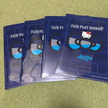 [익명 배송] 아비스파 후쿠오카 헬로키티 클리어 파일 4장 세트