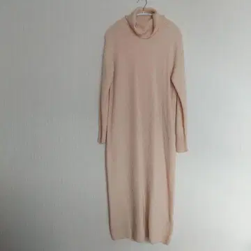 NATURAL BEAUTY BASIC 베이지 니트 롱 원피스