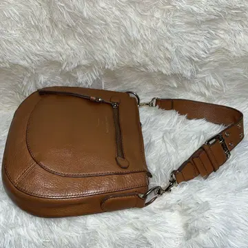 TOPKPI VACCHETTA 브라운 가죽 숄더백