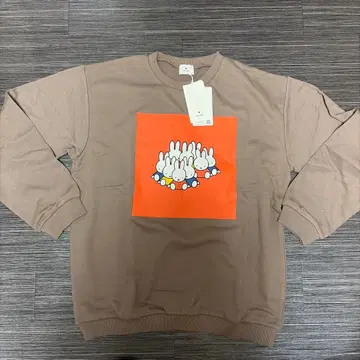 미사용 merry jenny 미피 스퀘어 트레이닝복/베이지/브라운