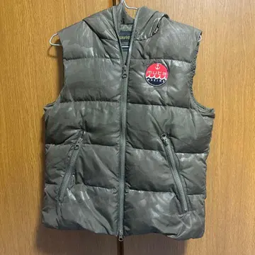 muta MARINE 후드 부착 다운 베스트