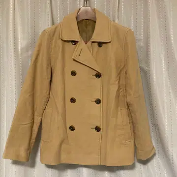 올드 유니클로 피코트풍 자켓 베이지 M 화이트 택 UNIQLO