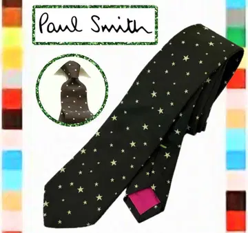 PaulSmith 폴스미스 넥타이 스타 올 패턴 블랙 계열 내로우