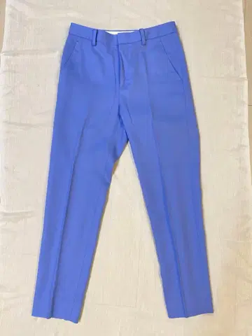 유나이티드 애로우즈 삭소니 테이퍼드 슬림 팬츠 블루