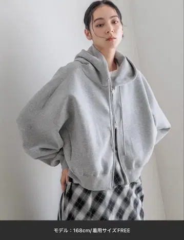 LOWRYSFARM ZIP 숏 후디 588894