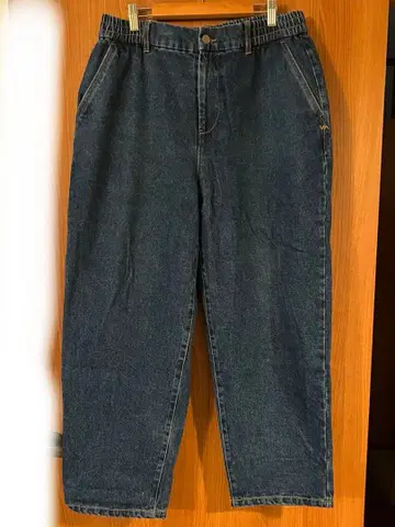 RVCA 다크 블루 스트레이트 데님 팬츠