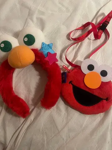 엘모 머리띠와 파우치 세트