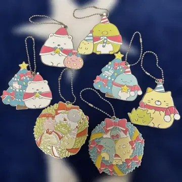 스미코구라시 제일복권 크리스마스 메탈 참 오너먼트 7개 세트