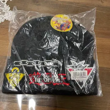 유희왕 니트 모자 블랙