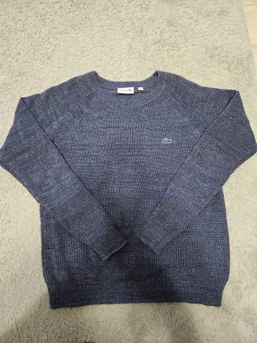 LACOSTE 네이비 래글런 니트 L 사이즈