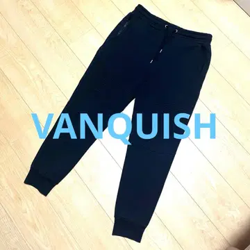 VANQUISH 블랙 조거 팬츠 스트레치 소재 M 사이즈