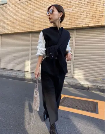 AMERI MANYWAY DOCKING SHIRTDRESS 벨트 없음