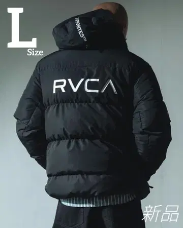 RVCA 남성용 다운 자켓 L 사이즈 충전솜 퍼퍼 자켓