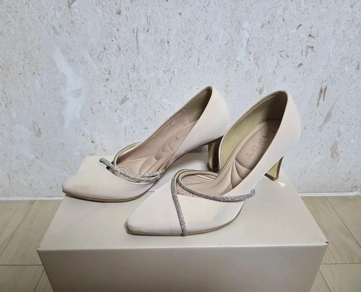 [Tandy] Beige Women's Shoes, Beige Heels, Pumps 225