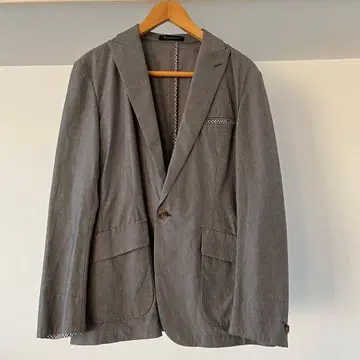 아쿠아 스큐텀 UK 라벨 핀스트라이프 자켓 | 36