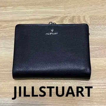 JILL STUART 블랙 가죽 접이식 지갑 신동