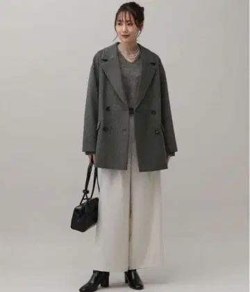 글로벌 워크 샤기 코트 L