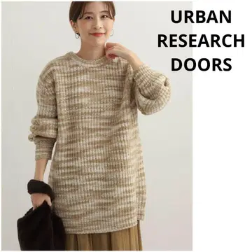 URBAN RESEARCH DOORS 믹스 컬러 얀 풀오버