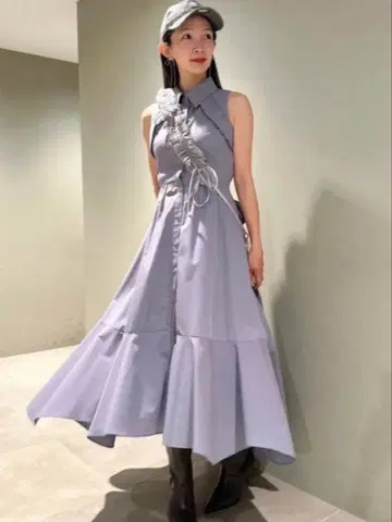 SNIDEL 이레헴 셔츠 원피스