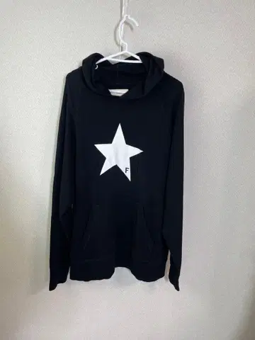 새상품급 FIDES 피데스 로고 후드티 스타 로고 블랙 사이즈 XL