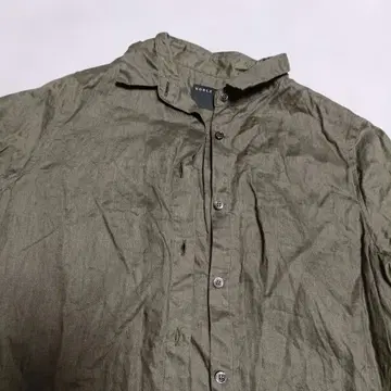 NOBLE 린넨 블라우스 카키 S