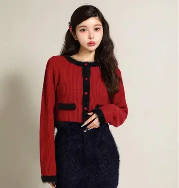 Darich 레트로 니트 가디건