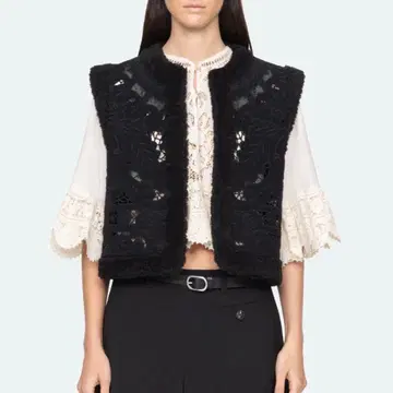 [택 포함 새상품] 2025AW 씨 뉴욕 베스트 보아 자수 레이스