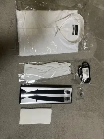 턱시도용 화이트 셔츠 세트