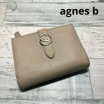 아그네스 베 agnes b. 접이식 지갑 지갑 베이지 계열 여성용