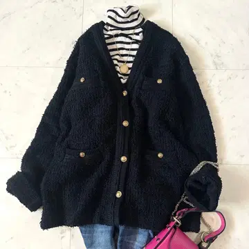 새상품급 저널 스탠다드 TWEEDYV 라인 니트 자켓