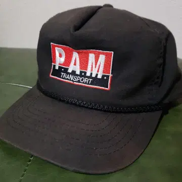 80~90s 빈티지 트래커 캡 페이드 블랙 블랙