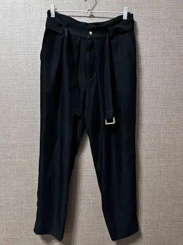 CULLNI BELTED PANTS 블랙 사이즈 S