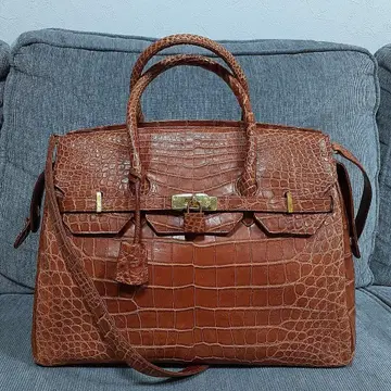 크로커다일 핸드백 숄더 포함 35