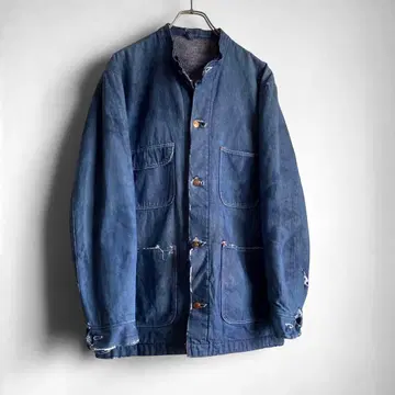 70s USA제 Wrangler 데님 커버올 보로 그런지
