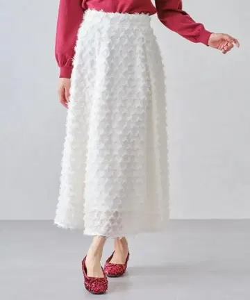 [ 새상품 ] Misch Masch 다이아 자카드 플레어 스커트