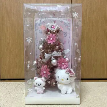 초레어 헤이세이 레트로 산리오 챠미 키티 키티 크리스마스 트리 핑크