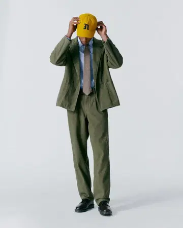 Noah 더블 브레스티드 코튼 재킷