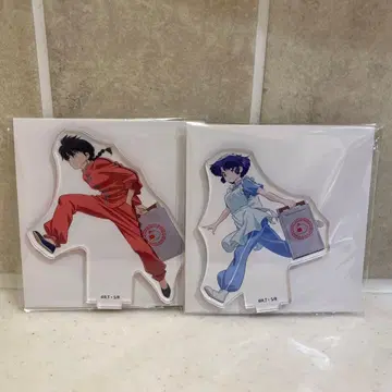 란마 1/2 아크릴 스탠드 란마 아카네 2개 세트