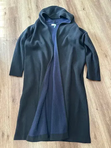 BALLSEY 보르지 캐시미어 혼방 더블 페이스 후디드 코트