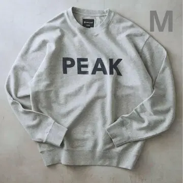 새상품 ) SNOWPEAK/스노우피크 별주 크루넥 맨투맨 그레이 M