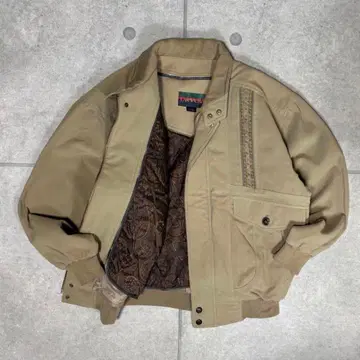 [레어] 빈티지 탄력 해링턴 자켓 스윙탑 90s 블루종