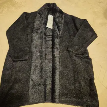 새상품 X plus label 블랙 모코모코 가디건