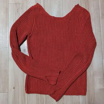 [ 론 헤르만 ] 오렌지 리브 스웨터