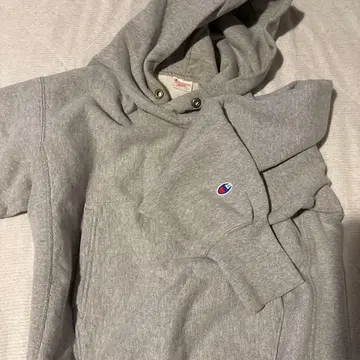 Champion Reverse Weave Warmup 후드티 M 그레이