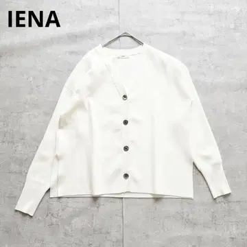 새상품급 IENA 파인 코튼 스무스 가디건 24SS 화이트 이에나