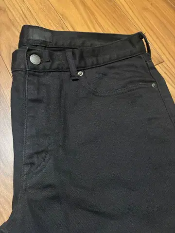 새상품급 [ ZOZO ] 블랙 데님 팬츠 스트레이트