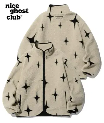 niceghostclub 플리스 자켓 S 별