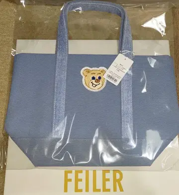 러브러리 바이 페이러 올드 테디 토트백 스몰 라이트 블루