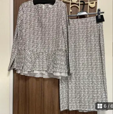 새상품 FENNEL 고급 트위드 셋업 정가 36000엔 포멀에도